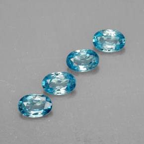 ct natürliche blauer Zirkon-Edelsteine, Oval Schliff, VVS