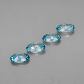  ct natürliche blauer Zirkon-Edelsteine, Oval Schliff, VVS
