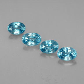  ct natürliche blauer Zirkon-Edelsteine, Oval Schliff, VVS