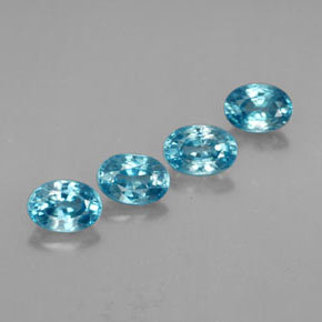  ct natürliche blauer Zirkon-Edelsteine, Oval Schliff, VVS