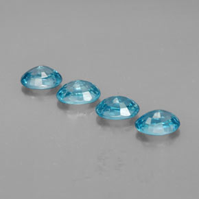  ct natürliche blauer Zirkon-Edelsteine, Oval Schliff, VVS