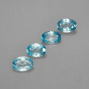  ct natürliche blauer Zirkon-Edelsteine, Oval Schliff, VVS