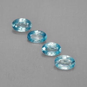  ct natürliche blauer Zirkon-Edelsteine, Oval Schliff, VVS