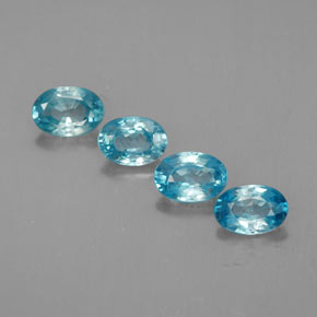  ct natürliche blauer Zirkon-Edelsteine, Oval Schliff, VVS