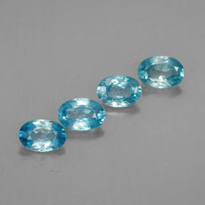  ct natürliche blauer Zirkon-Edelsteine, Oval Schliff, VVS