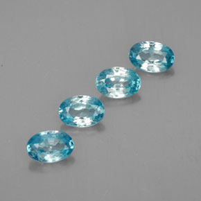  ct natürliche blauer Zirkon-Edelsteine, Oval Schliff, VVS-VS