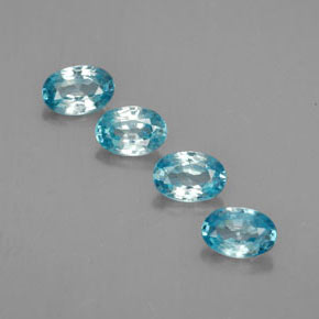 ct natürliche blauer Zirkon-Edelsteine, Oval Schliff, VVS-VS