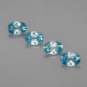2,74 ct natürliche blauer Zirkon-Edelsteine, Oval Schliff, VVS