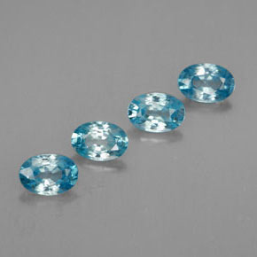 2,74 ct natürliche blauer Zirkon-Edelsteine, Oval Schliff, VVS
