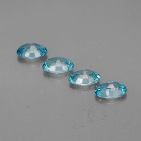 2,74 ct natürliche blauer Zirkon-Edelsteine, Oval Schliff, VVS