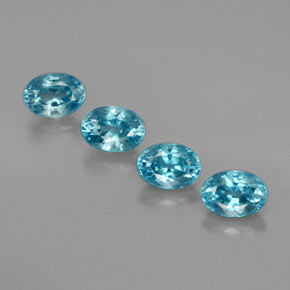  ct natürliche blauer Zirkon-Edelsteine, Oval Schliff, VVS