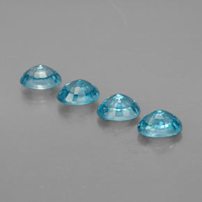  ct natürliche blauer Zirkon-Edelsteine, Oval Schliff, VVS