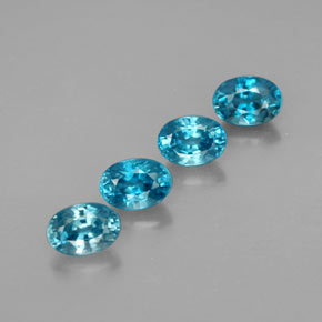  ct natürliche blauer Zirkon-Edelsteine, Oval Schliff, VVS