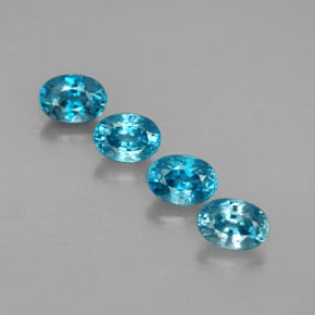  ct natürliche blauer Zirkon-Edelsteine, Oval Schliff, VVS