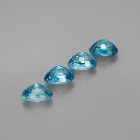  ct natürliche blauer Zirkon-Edelsteine, Oval Schliff, VVS