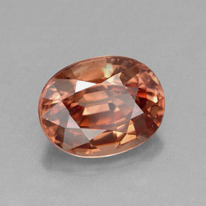 3,10 ctw natürlicher orangefarbener Zirkon, Oval Schliff, VVS