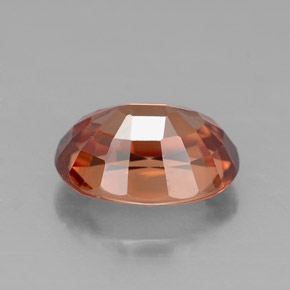 3,10 ctw natürlicher orangefarbener Zirkon, Oval Schliff, VVS