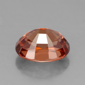 3,38 ctw natürlicher orangefarbener Zirkon, Oval Schliff, VVS