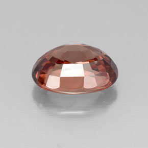 3,26 ctw natürlicher orangefarbener Zirkon, Oval Schliff, VVS