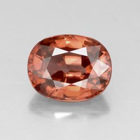 3,41 ctw natürlicher roter Zirkon, Oval Schliff, VVS