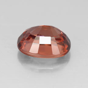 3,41 ctw natürlicher roter Zirkon, Oval Schliff, VVS
