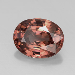 2,69 ctw natürlicher rosafarbener Zirkon, Oval Schliff, VVS