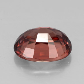 3,17 ctw natürlicher roter Zirkon, Oval Schliff, VVS