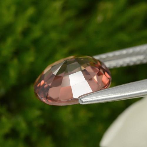 3,07 ctw natürlicher rosafarbener Zirkon, Oval Schliff, VVS