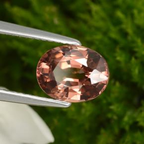 2,95 ctw natürlicher rosafarbener Zirkon, Oval Schliff, VVS