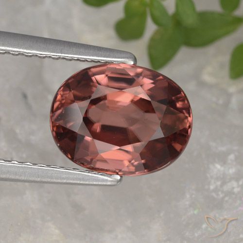 3.30ct Natürlicher Weinrot Zirkon, Oval, VVS