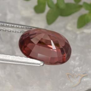 9,17 ctw natürlicher Weinrot Zirkon, Oval, VVS