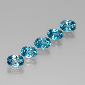  ct natürliche blauer Zirkon-Edelsteine, Oval Schliff, VVS