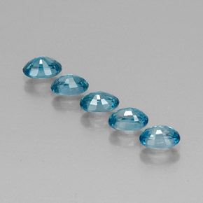  ct natürliche blauer Zirkon-Edelsteine, Oval Schliff, VVS