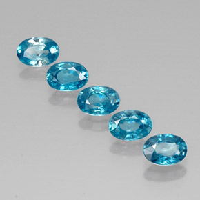  ct natürliche blauer Zirkon-Edelsteine, Oval Schliff, VVS