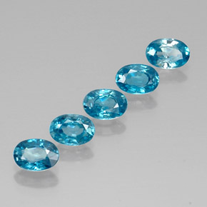  ct natürliche blauer Zirkon-Edelsteine, Oval Schliff, VVS