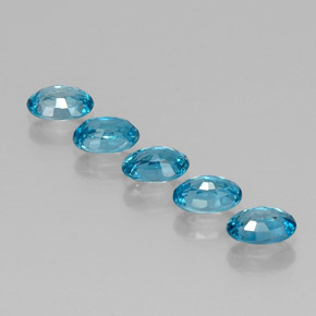  ct natürliche blauer Zirkon-Edelsteine, Oval Schliff, VVS