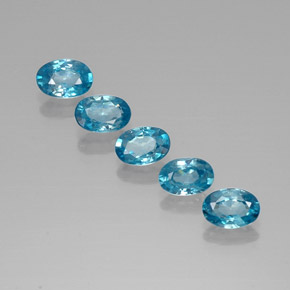  ct natürliche blauer Zirkon-Edelsteine, Oval Schliff, VVS-VS