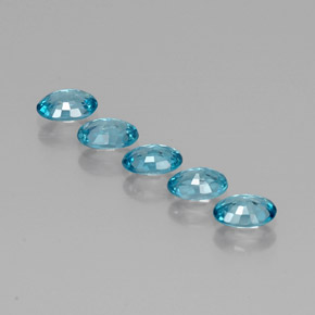  ct natürliche blauer Zirkon-Edelsteine, Oval Schliff, VVS-VS