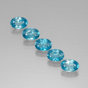  ct natürliche blauer Zirkon-Edelsteine, Oval Schliff, VVS