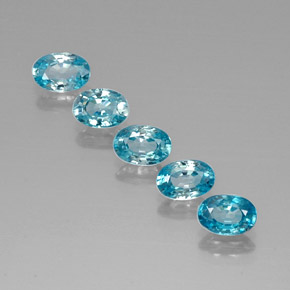 3.69 ct natürliche Blau Zirkon-Edelsteine, Oval Schliff, VVS