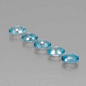 3.69 ct natürliche Blau Zirkon-Edelsteine, Oval Schliff, VVS