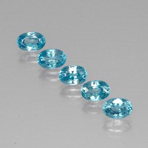  ct natürliche blauer Zirkon-Edelsteine, Oval Schliff, VVS-VS
