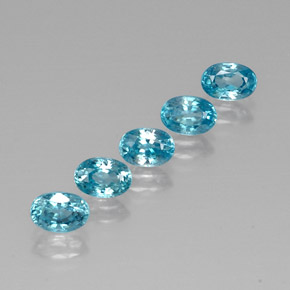  ct natürliche blauer Zirkon-Edelsteine, Oval Schliff, VVS-VS