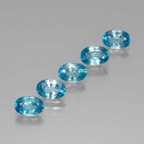  ct natürliche blauer Zirkon-Edelsteine, Oval Schliff, VVS