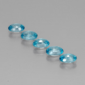  ct natürliche blauer Zirkon-Edelsteine, Oval Schliff, VVS