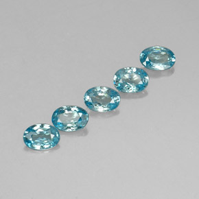 3.25 ct natürliche Blau Zirkon-Edelsteine, Oval Schliff, VVS
