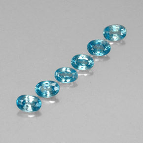  ct natürliche blauer Zirkon-Edelsteine, Oval Schliff, VVS