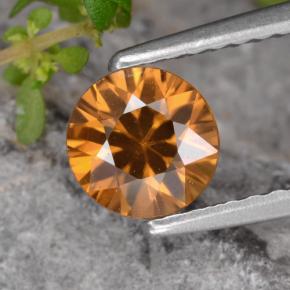 0,97 ctw natürlicher orangefarbener Zirkon, Rundschliff, VVS-VS
