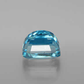 9,03 ctw natürlicher blauer Zirkon, Smaragdschliff, VS
