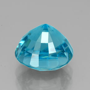 4,88 ctw natürlicher blauer Zirkon, Rundschliff, VVS